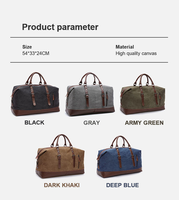 Travel Waterproof Gym Bag Sports Mens Business Duffle Bag Canvas
