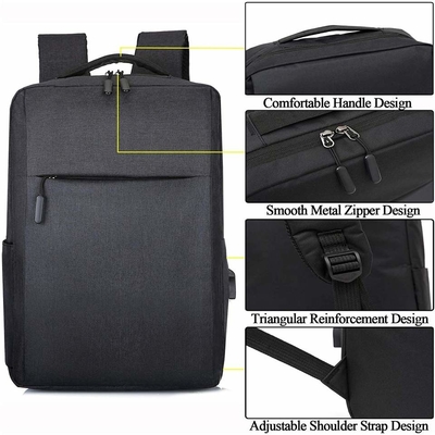 OEM Anti Theft USB Charging Backpack 15.6 Inch Laptop Briefcases For Men