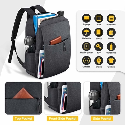 OEM Anti Theft USB Charging Backpack 15.6 Inch Laptop Briefcases For Men