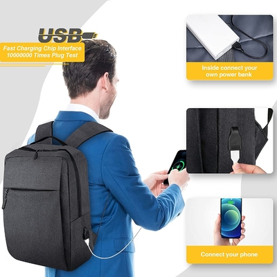 OEM Anti Theft USB Charging Backpack 15.6 Inch Laptop Briefcases For Men