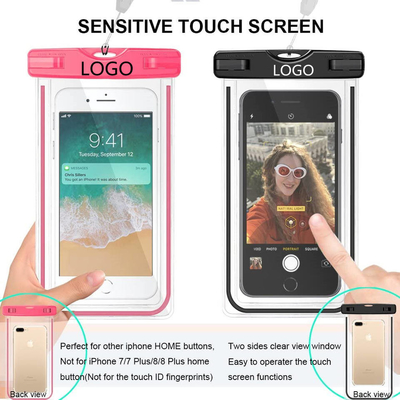 Colorful Waterproof Pouch For Swimming Pvc Waterproof Phone Dry Bag 6.5IN