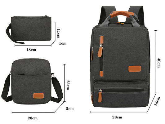 3 In 1 Travel Laptop Backpack BSCI ISO Anti Theft Backpack School