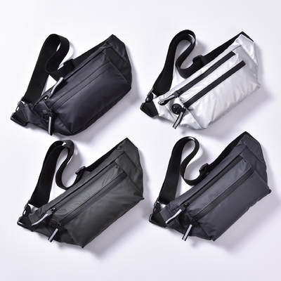 Fabric Sport Waist Bag Pouch Lightweight Bum Bag Zipper Custom Logo