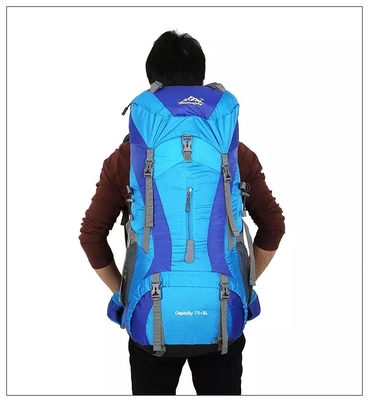 Ransel Mountain Waterproof Trekking Backpack Polyester 70 Liter Backpack ISO