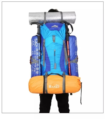 Ransel Mountain Waterproof Trekking Backpack Polyester 70 Liter Backpack ISO
