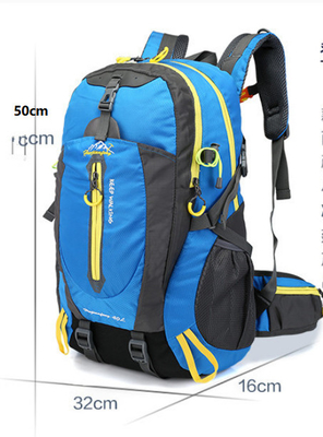 Black Waterproof Hiking Backpack 30-40L Camping Waterproof Cycle Backpacks