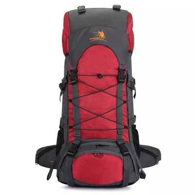 Blue 60L Waterproof Camping Backpack BSCI Mountain Climbing Backpack
