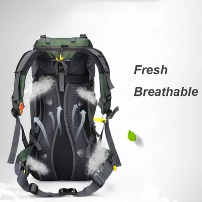 60L Lightweight Waterproof Hiking Backpack 70cm Rainproof Backpacks