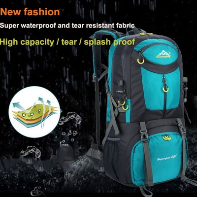 BSCI Water Resistant Hiking Backpack 60L Hiking Mountaineering Backpack