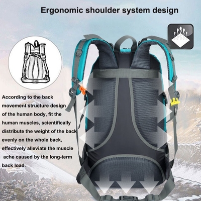 BSCI Water Resistant Hiking Backpack 60L Hiking Mountaineering Backpack