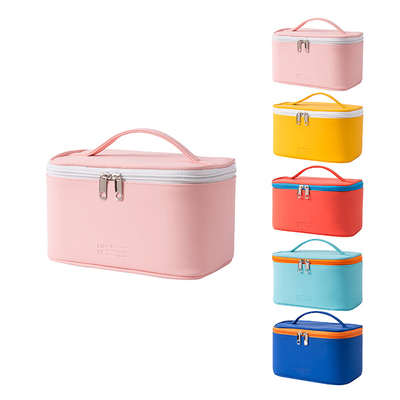 Portable PU Hanging Cosmetic Bag Ladies Cute Waterproof Hanging Toiletry Bag