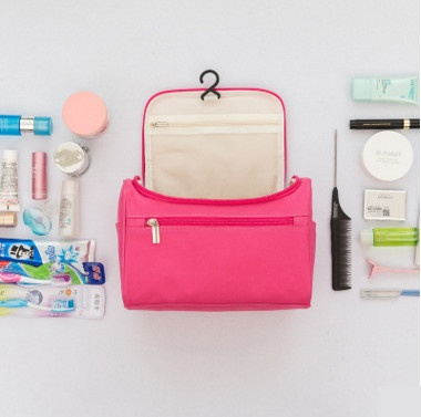 Polyester Hanging Cosmetic Bag Travel Cosmetic Travel Kit Organizer
