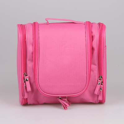 Heavy Duty Hanging Cosmetic Bag Polyester Travel Toiletry Bag Makeup Waterproof