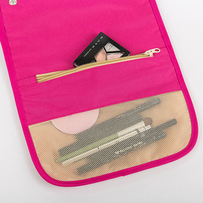 Foldable Travel Toiletry Cosmetic Bag Storage Makeup Bag Organizer Polyester