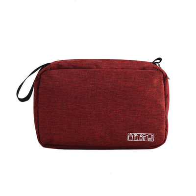 Red Hanging Travel Makeup Bag Toiletry Hanging Cosmetic Organizer Portable