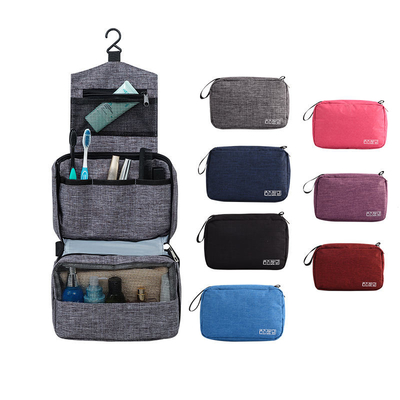 Red Hanging Travel Makeup Bag Toiletry Hanging Cosmetic Organizer Portable