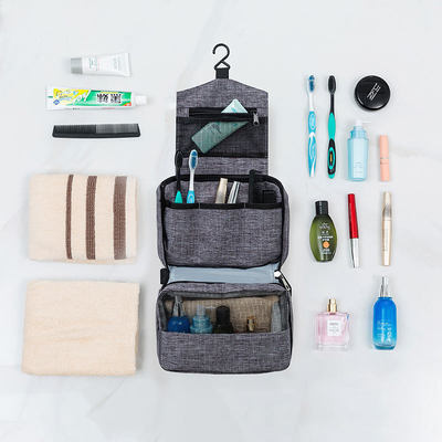 Red Hanging Travel Makeup Bag Toiletry Hanging Cosmetic Organizer Portable