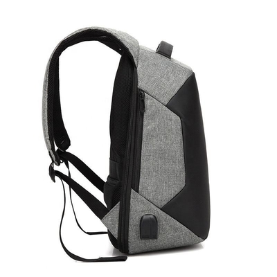 Burgundy Business Laptop Backpack BSCI Water Proof Backpacks With USB