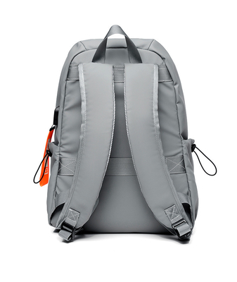 Grey Waterproof Travel Laptop Backpack Anti Theft Backpack With Usb Charging Port