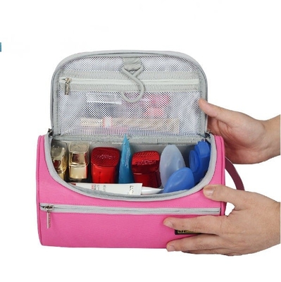Barrel Shape Round Toiletry Bag Hanging Makeup Organizer Waterproof Travel
