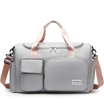 Ladies Waterproof Sports Fitness Bag Weekender Bag With Shoe Compartment