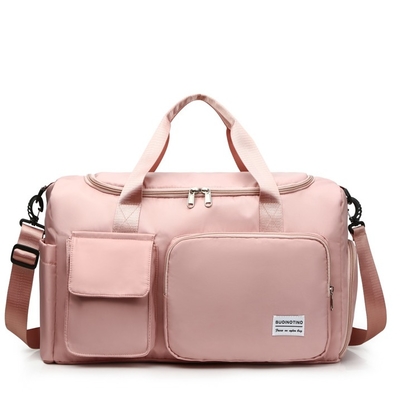 Ladies Waterproof Sports Fitness Bag Weekender Bag With Shoe Compartment