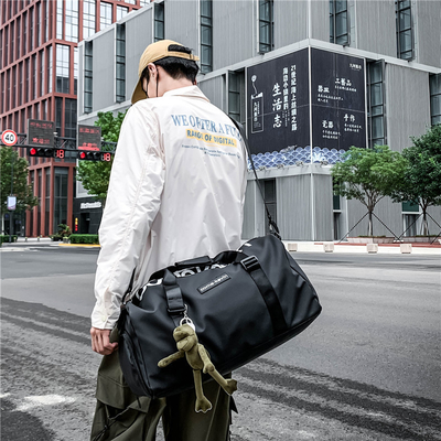 45L Lightweight Gym Duffle Bag Sport Gym Bag With Shoe And Wet Compartment