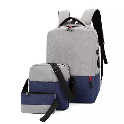 BSCI 3 In 1 Set Backpack Laptop Anti Theft Business Backpack With USB Charger Port