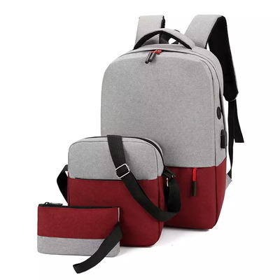 BSCI 3 In 1 Set Backpack Laptop Anti Theft Business Backpack With USB Charger Port
