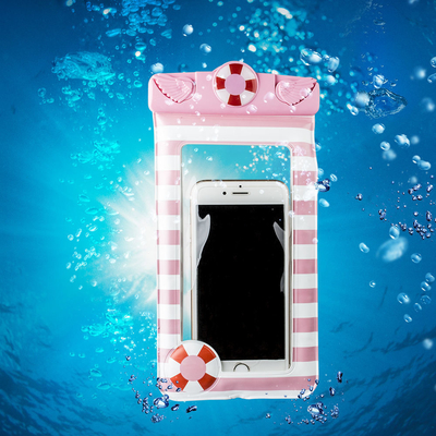 Clear Waterproof Cell Phone Pouch Cartoon Waterproof Mobile Pouch Cover Floating