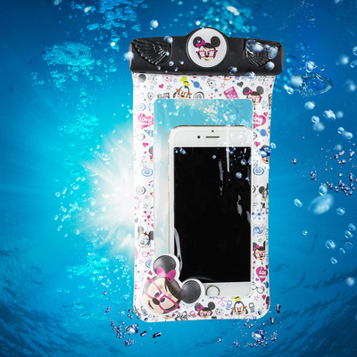 Clear Waterproof Cell Phone Pouch Cartoon Waterproof Mobile Pouch Cover Floating