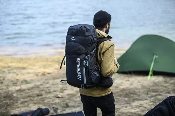 Polyester 0.1kg Lightweight Waterproof Backpack 60cm Mountain Trekking Bag