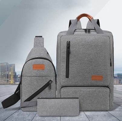 Three Piece Oxford Waterproof Backpack Men Women Backpack Set