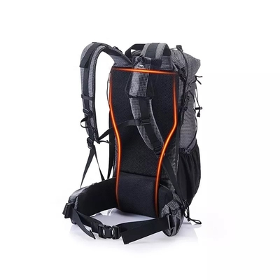 Black ODM Waterproof Hiking Backpack 65 Litre Mountain Climbing Backpack Outdoor
