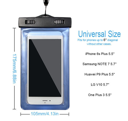 Universal Pvc Waterproof Phone Pouch Smartphone Water Resistant Phone Case