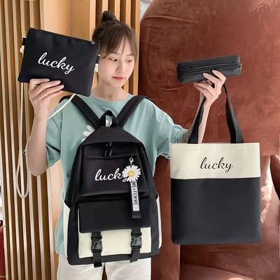 Multifunctional Kids School Bag Set  5 In 1 Waterproof Student Bag 1.37 Inch