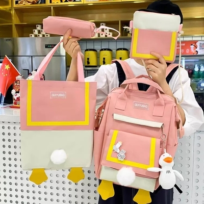 0.65 Inch Handbags Backpack Sets  Outdoor Travelling 4 Piece Backpack Set Ladies