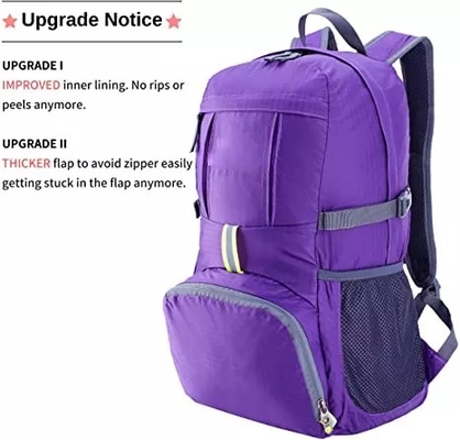 Red BSCI Foldable Hiking Backpack 35L Mountain Equipment Rucksack Waterproof
