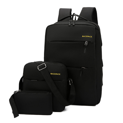 1.47 Inch Usb Charging Backpack Sets 3 In 1 Computer Oxford Waterproof Rucksack