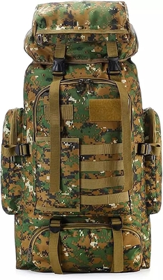 BSCI Nylon Camo Hiking Backpack 75L Travel Camping Backpack Men Women