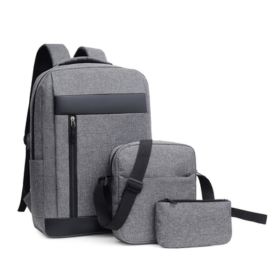 Black ODM Unisex Backpack Sets Business 3 In 1 Laptop Backpack Set  School