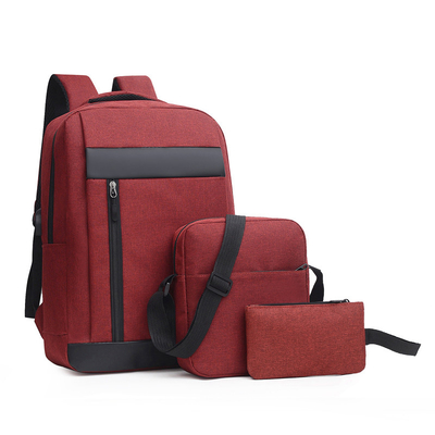 Black ODM Unisex Backpack Sets Business 3 In 1 Laptop Backpack Set  School