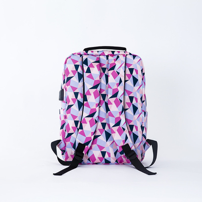 Nylon Ladies Laptop Backpack Set Waterproof 3 Piece School Bag