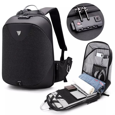 Polyester Business Laptop Backpack 1.54 Inch Antitheft Back Pack For Men Laptop