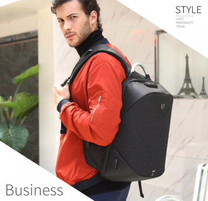 Polyester Business Laptop Backpack 1.54 Inch Antitheft Back Pack For Men Laptop