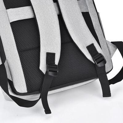 11.8 Inch Gray Business Laptop Backpack Nylon Lightweight Laptop Backpack