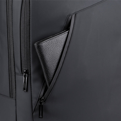 Black BSCI Business Laptop Backpack Fashion Computer Backpack Water Resistant ODM