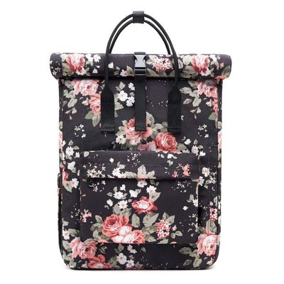Canvas Custom Logo Waterproof Rolltop Bag 40cm Rolltop Laptop Backpack