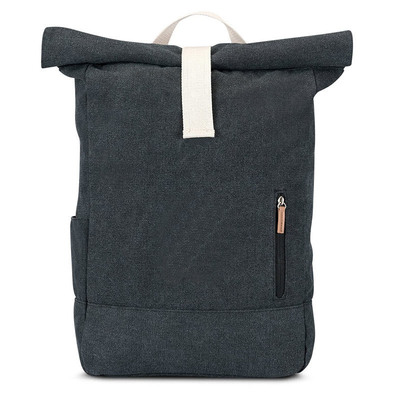 RPET Vintage Roll Top Backpack Sturdy Rolltop Laptop Backpack Waterproof