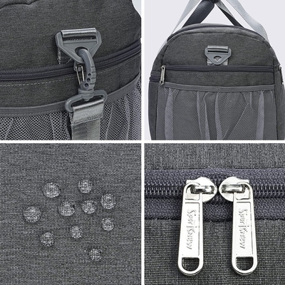 18&quot; Gym Anti Theft Travel Bag Duffle Bag With Shoe Compartment Wet Pocket